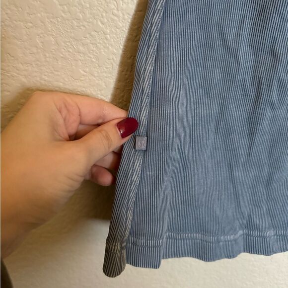 Lululemon Cool Racerback Tank Rib Top Size 2 Washed Moon Blue - Picture 7 of 7